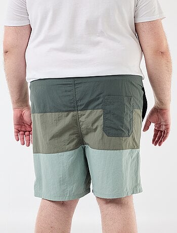 Pantalón corto de baño tricolor