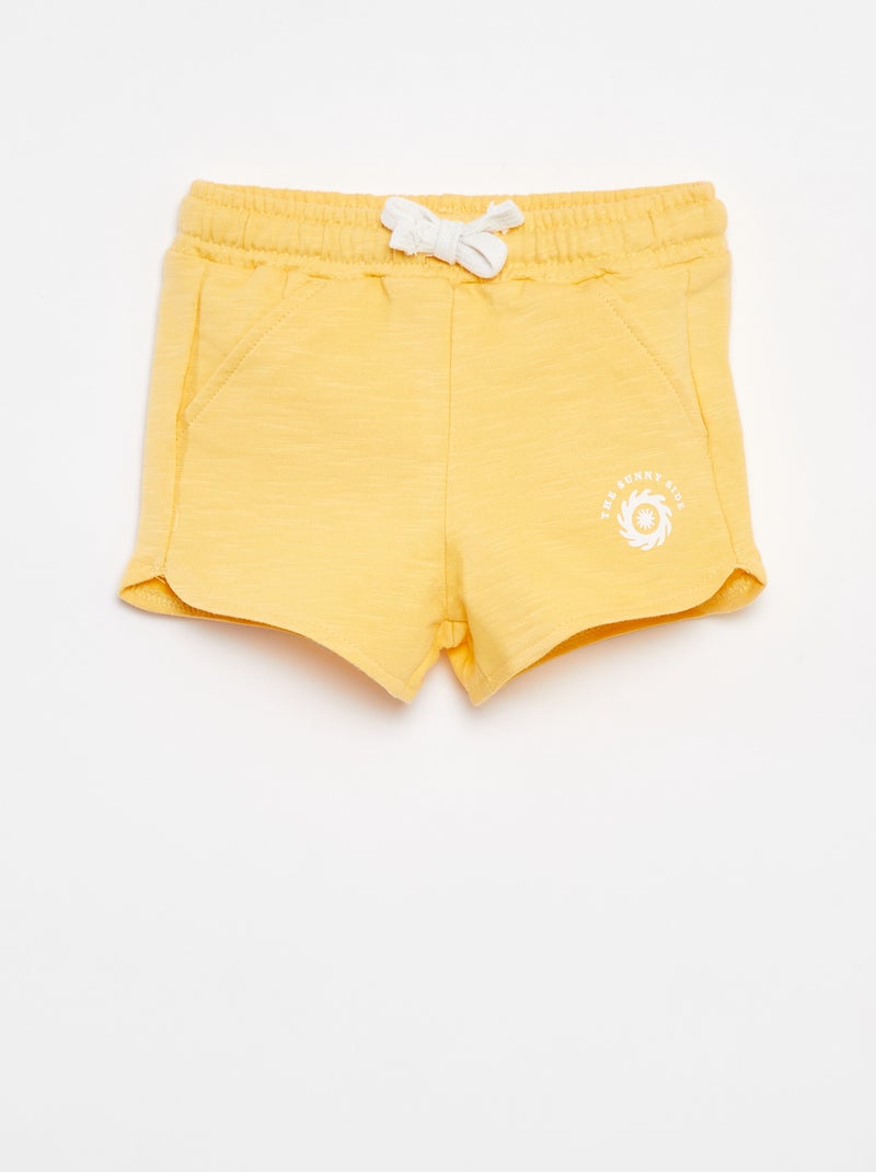 Pantalón corto de chándal - Grafik Edition Amarillo - Kiabi