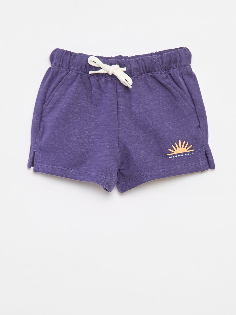 Pantalón corto de chándal - Grafik Edition Azul - Kiabi