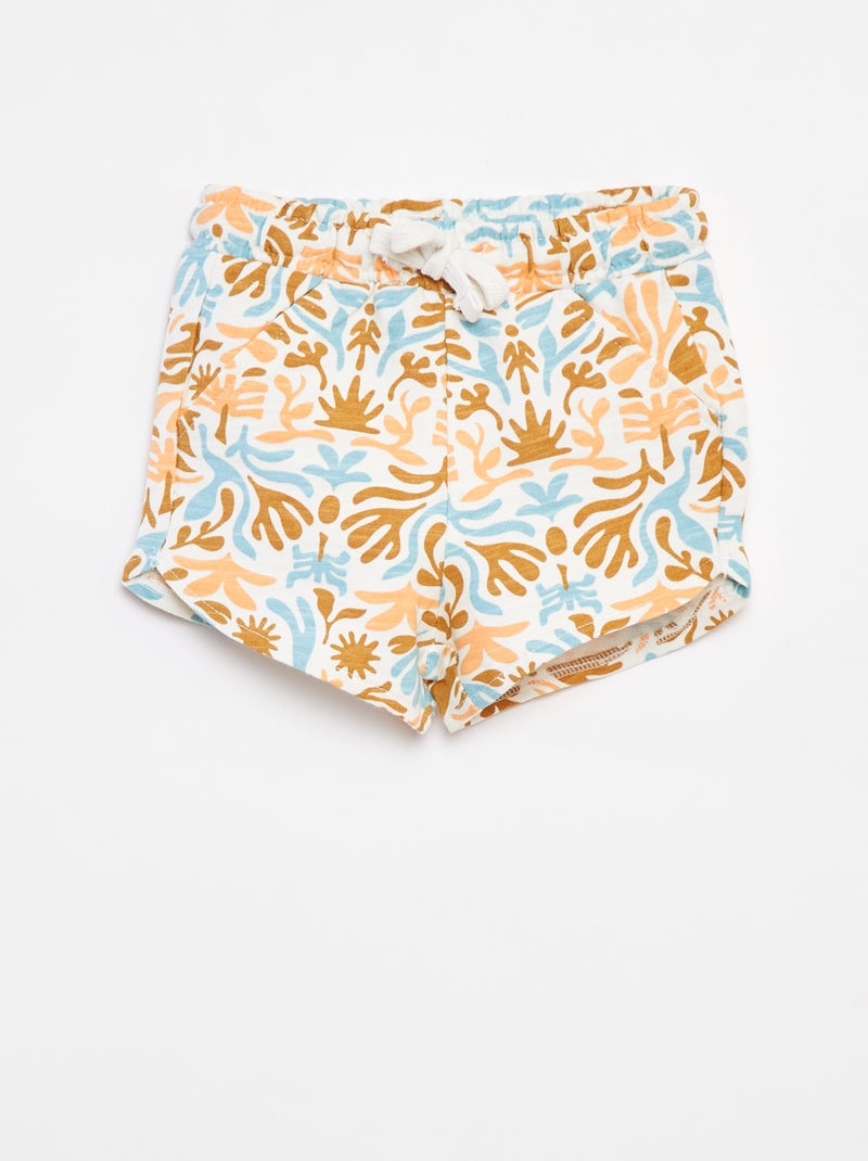 Pantalón corto de chándal - Grafik Edition Blanco - Kiabi