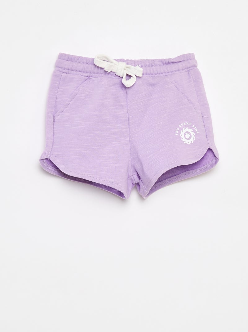 Pantalón corto de chándal - Grafik Edition Purpura - Kiabi