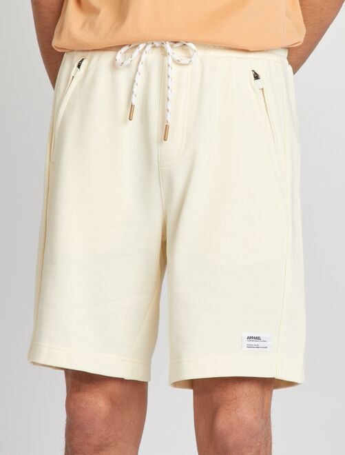 Pantalón corto de chándal con bolsillos con cremallera - Kiabi