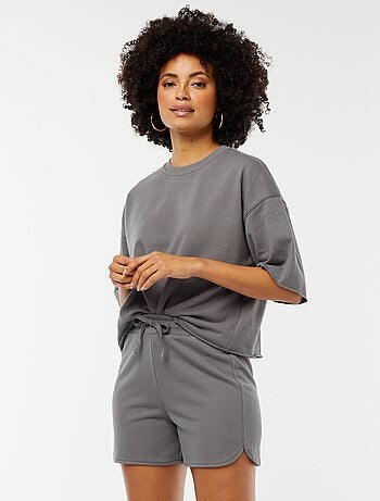 Pantalón corto de chándal con cordones