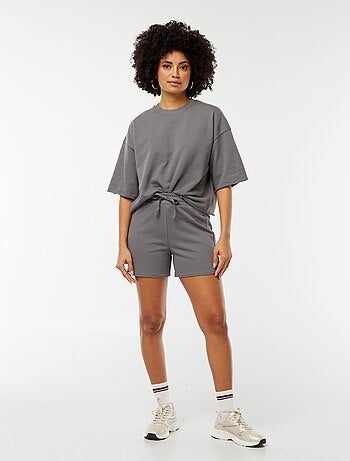 Pantalón corto de chándal con cordones