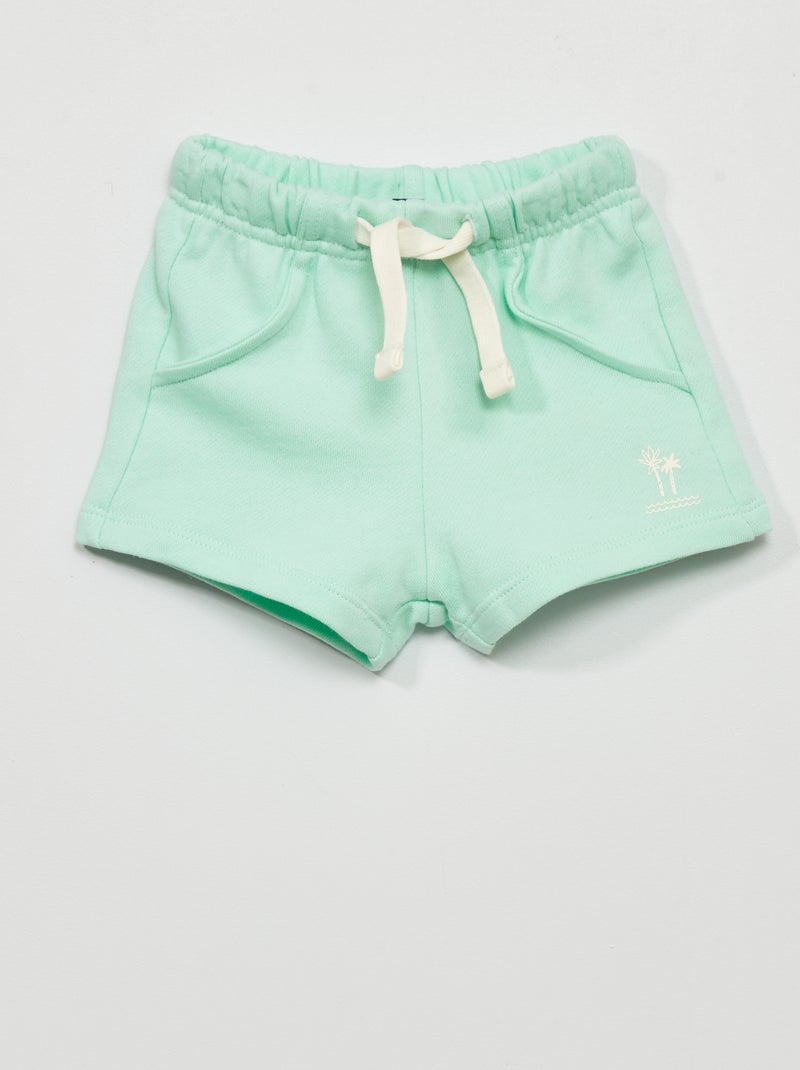 Pantalón corto de chándal con estampado BLANCO - Kiabi