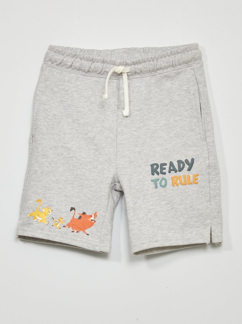 Pantalón corto de chándal 'El Rey León' 'Disney' GRIS - Kiabi