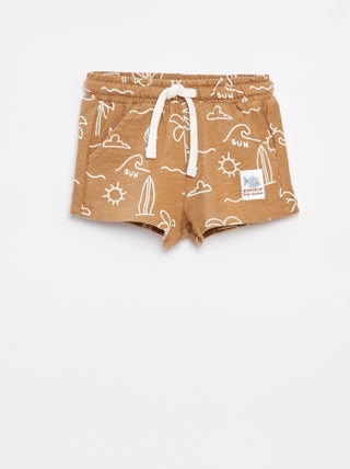 Pantalón corto de chándal estampado
