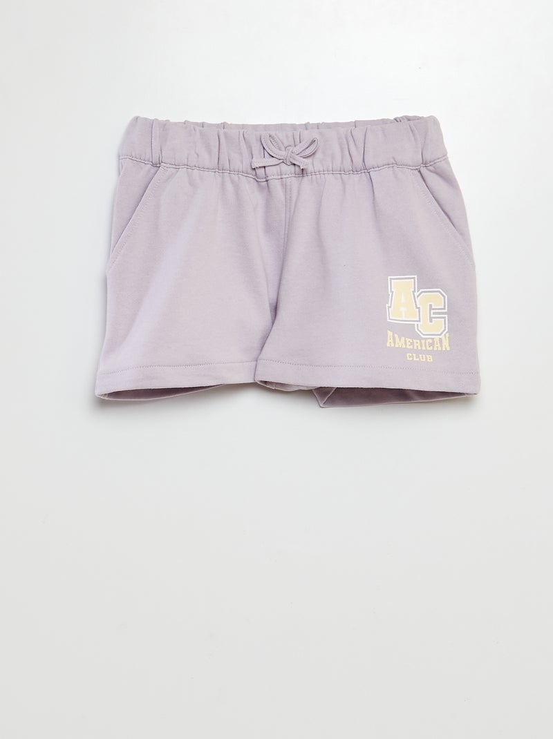 Pantalón corto de chándal fino BLANCO - Kiabi
