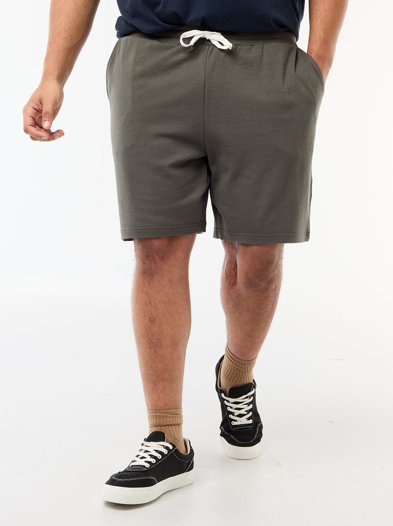 Pantalón corto de chándal Kaki - Kiabi