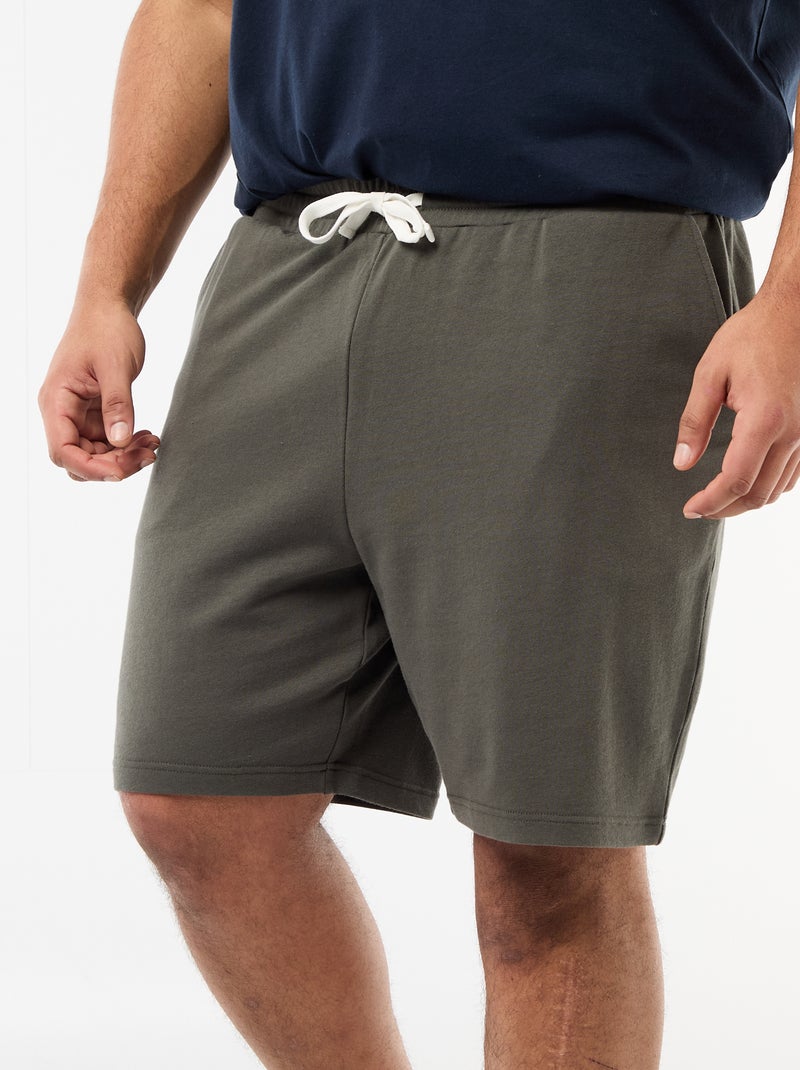 Pantalón corto de chándal Kaki - Kiabi