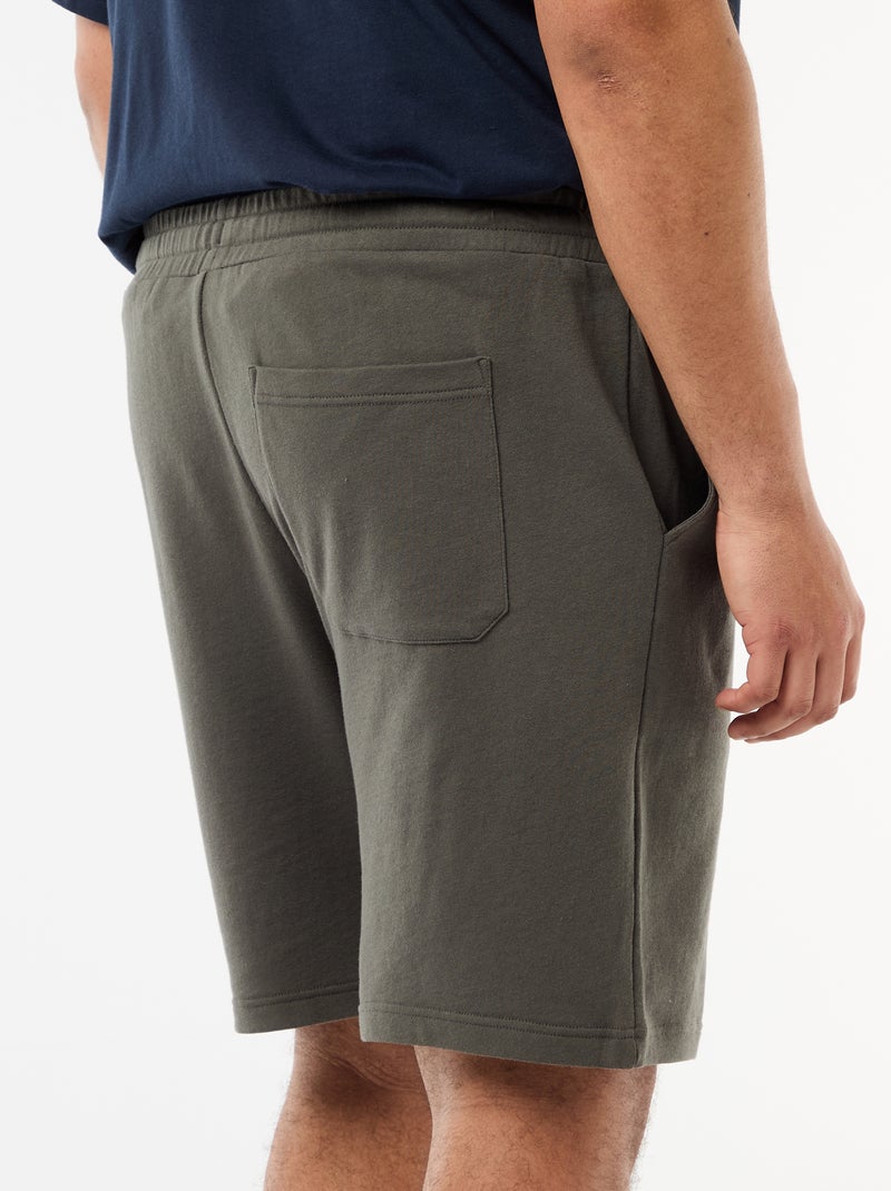 Pantalón corto de chándal Kaki - Kiabi
