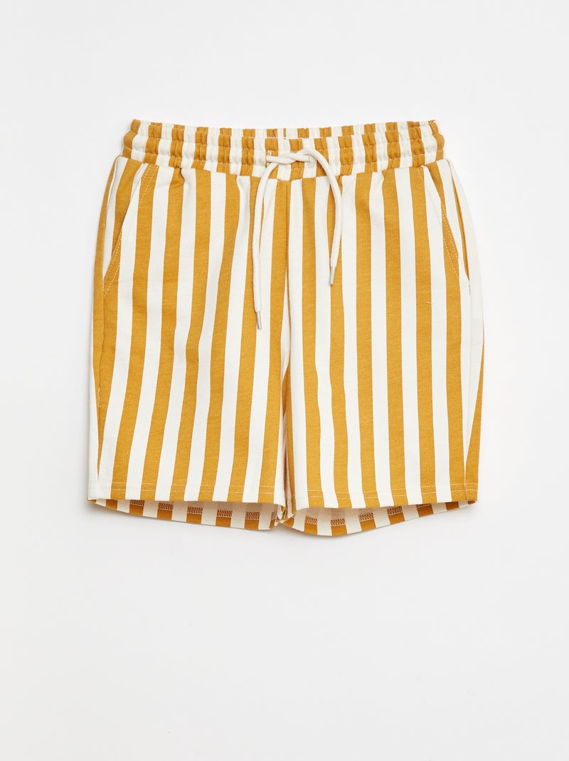 Pantalón corto de chándal ligero Amarillo - Kiabi