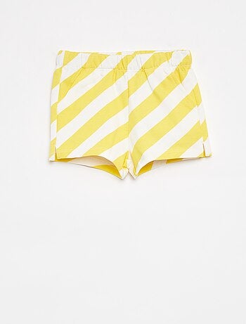 Pantalón corto de chándal ligero con estampado