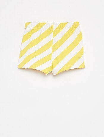 Pantalón corto de chándal ligero con estampado