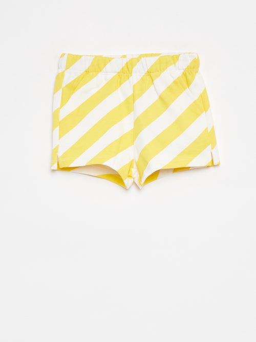 Pantalón corto de chándal ligero con estampado - Kiabi