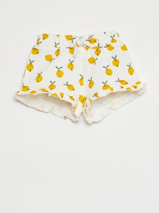 Pantalón corto de chándal ligero estampado