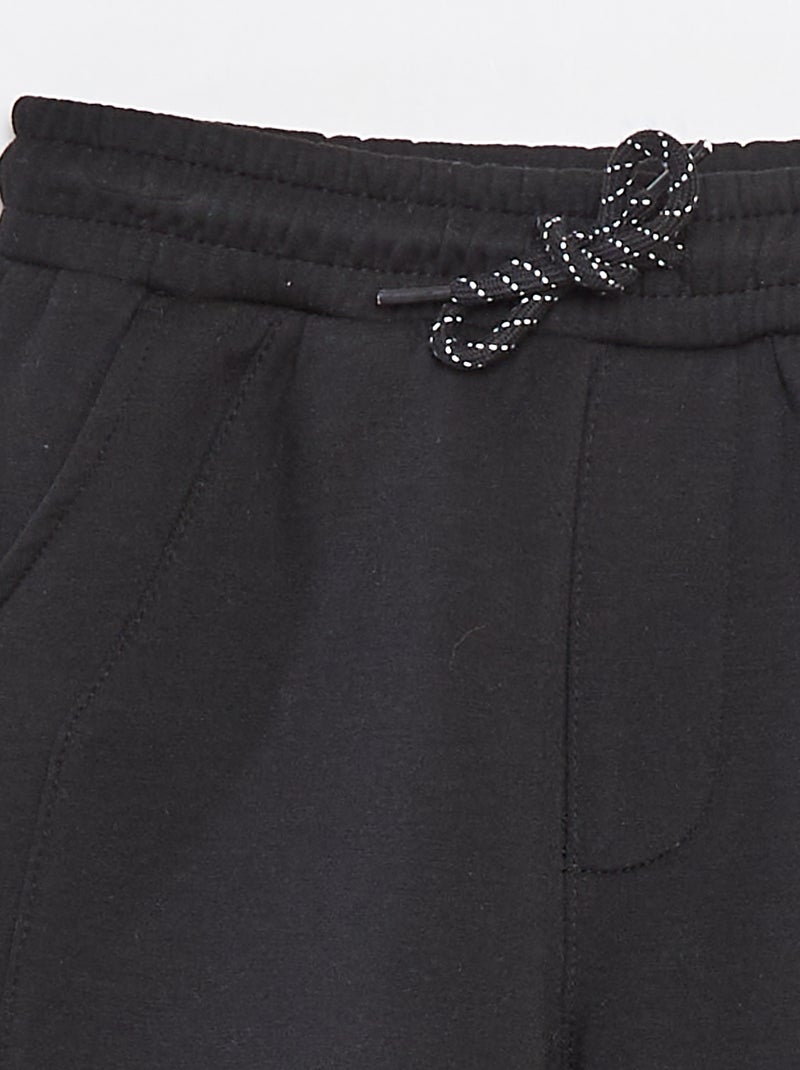 Pantalón corto de chándal ligero estilo baloncesto negro - Kiabi