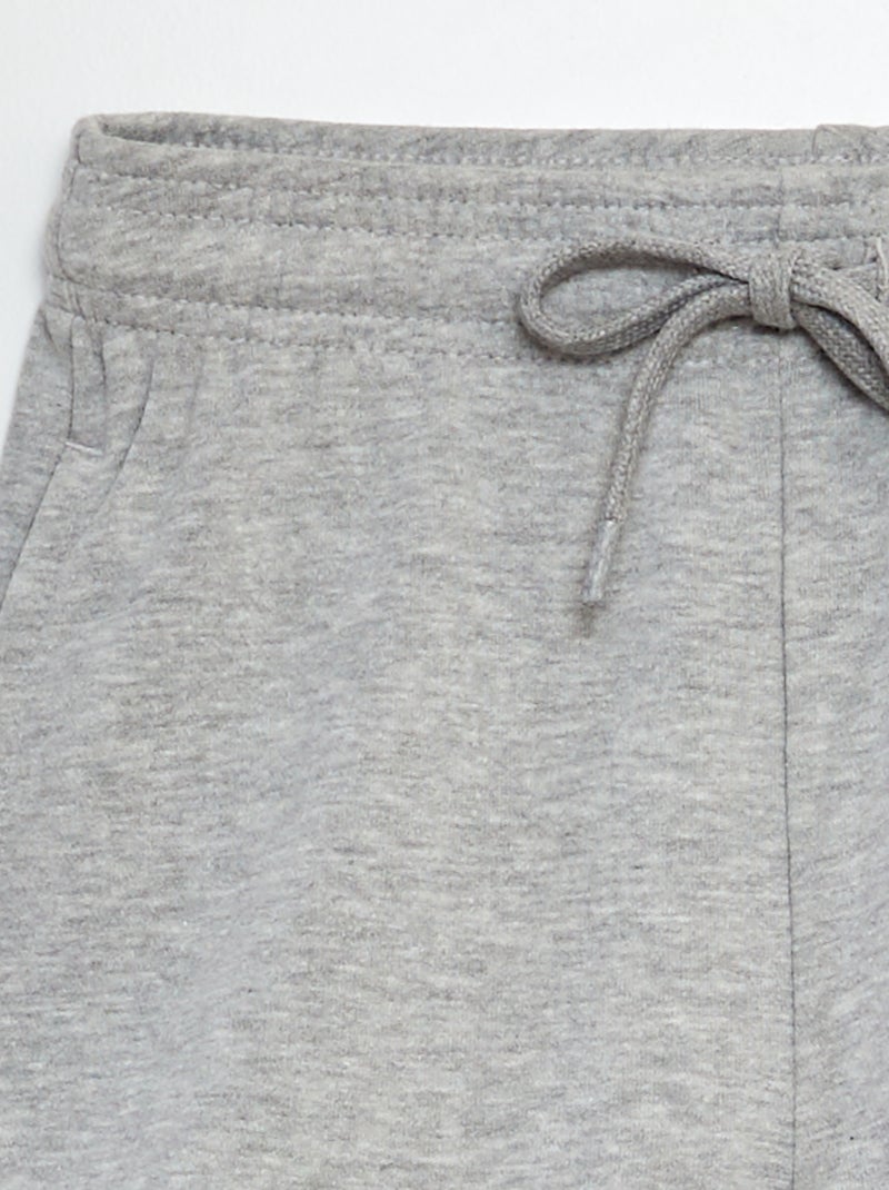 Pantalón corto de chándal ligero GRIS - Kiabi