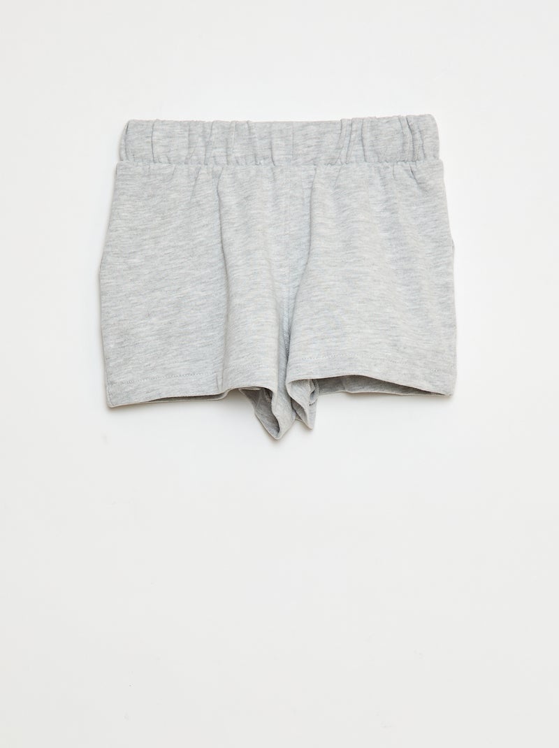 Pantalón corto de chándal ligero Gris - Kiabi