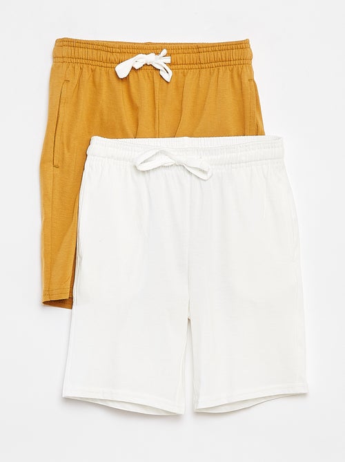 Pantalón corto de chándal ligero liso con 2 bolsillos - Kiabi