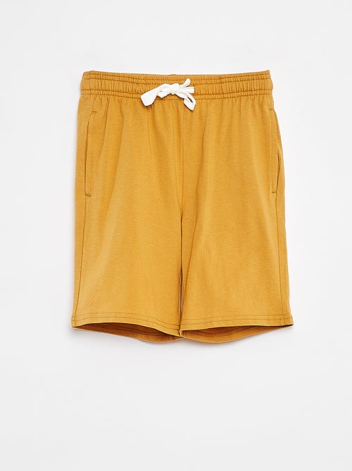 Pantalón corto de chándal ligero liso con 2 bolsillos - Kiabi