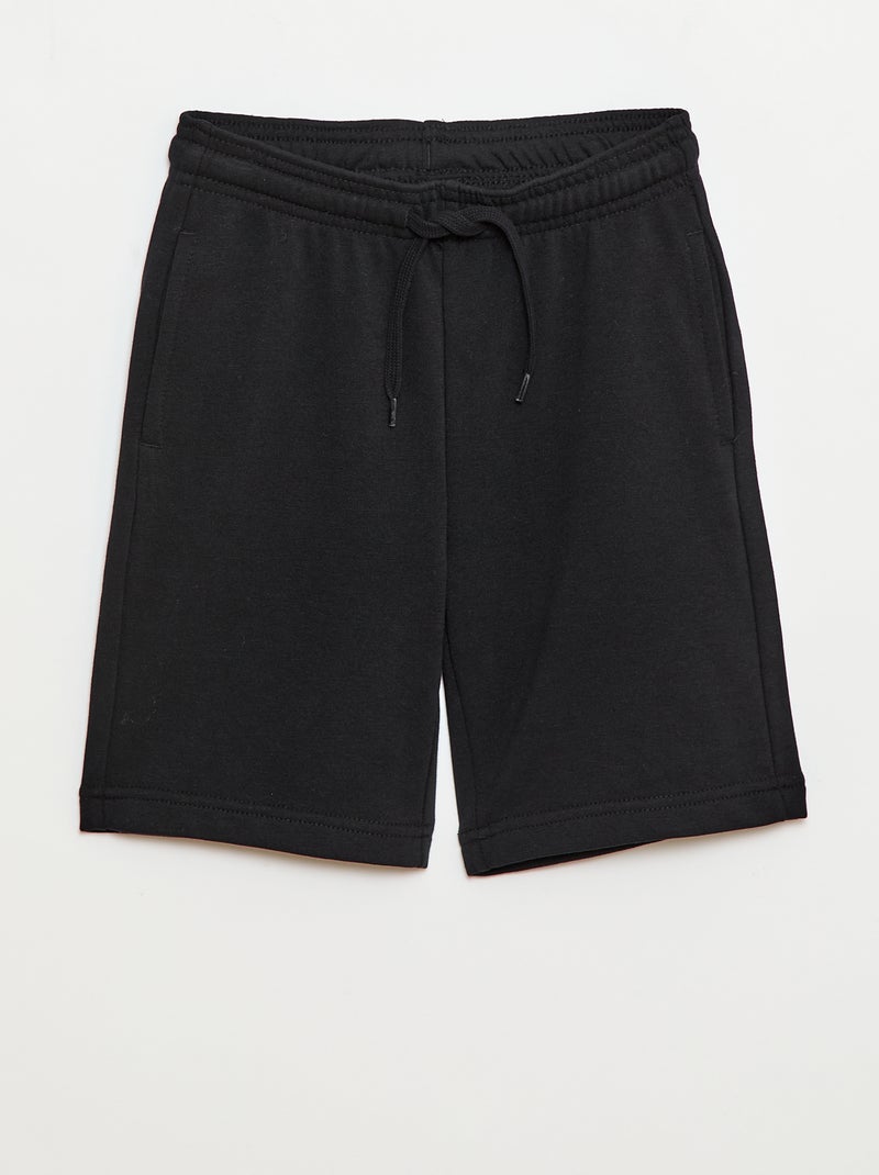 Pantalón corto de chándal ligero Negro - Kiabi