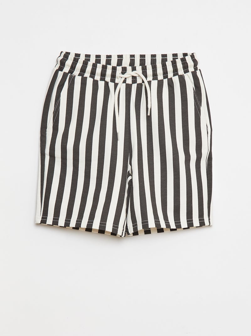 Pantalón corto de chándal ligero Negro - Kiabi
