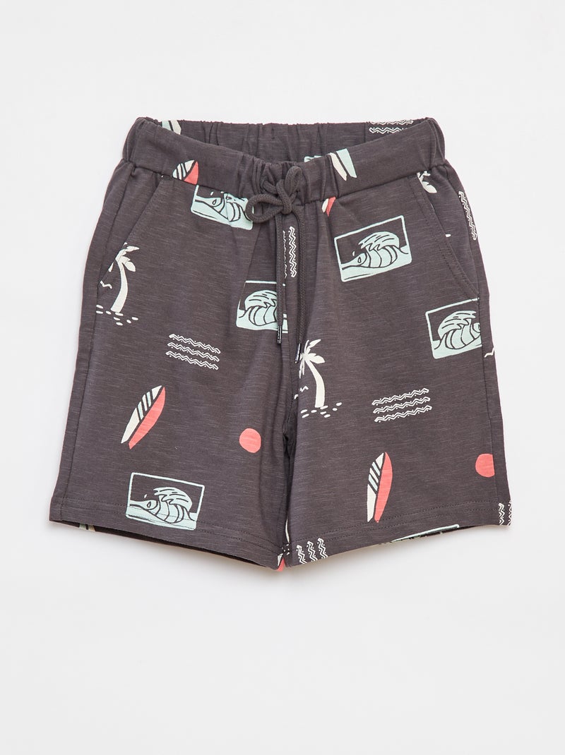 Pantalón corto de chándal ligero NEGRO - Kiabi