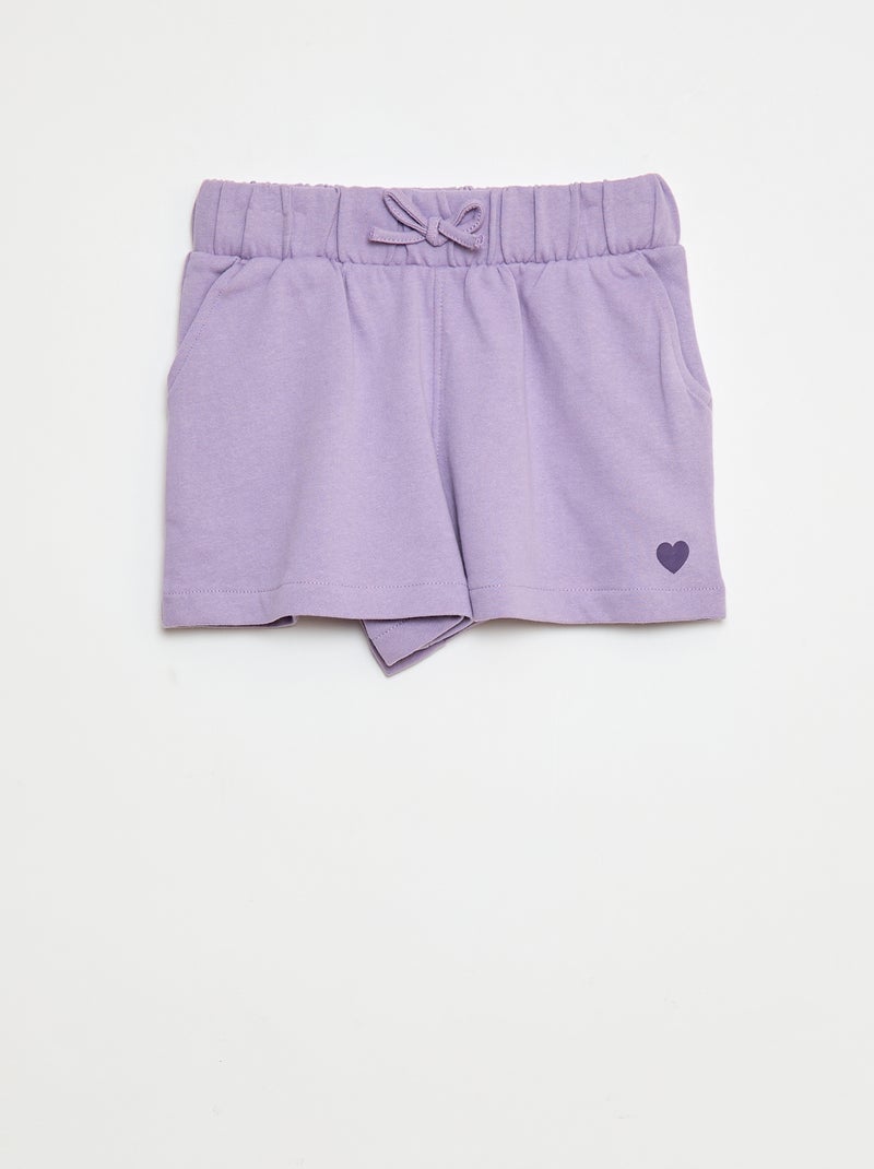 Pantalón corto de chándal ligero Purpura - Kiabi