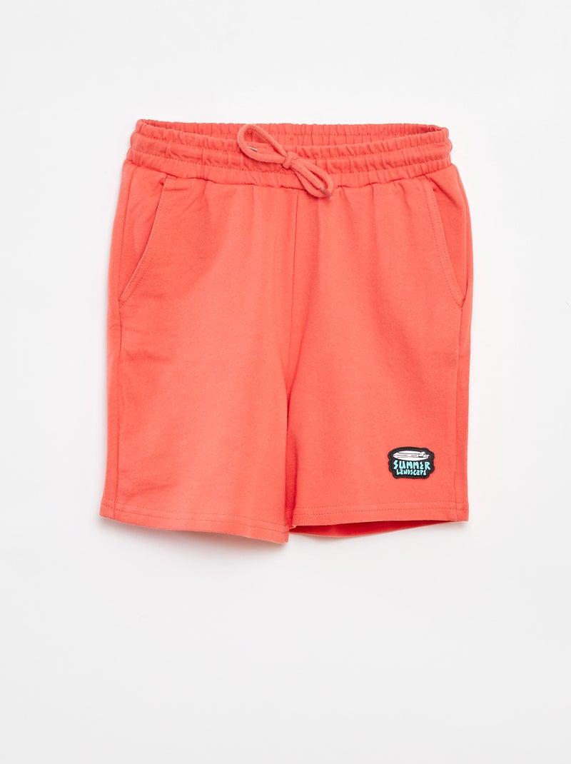 Pantalón corto de chándal ligero Rojo - Kiabi