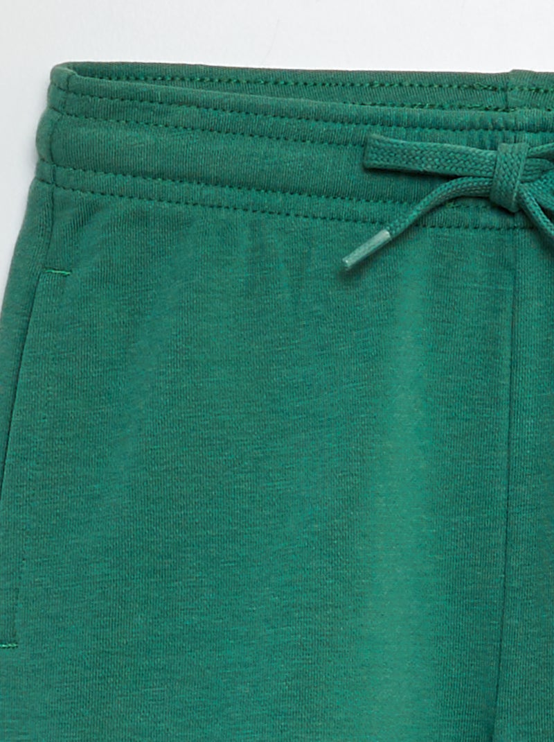Pantalón corto de chándal ligero verde - Kiabi