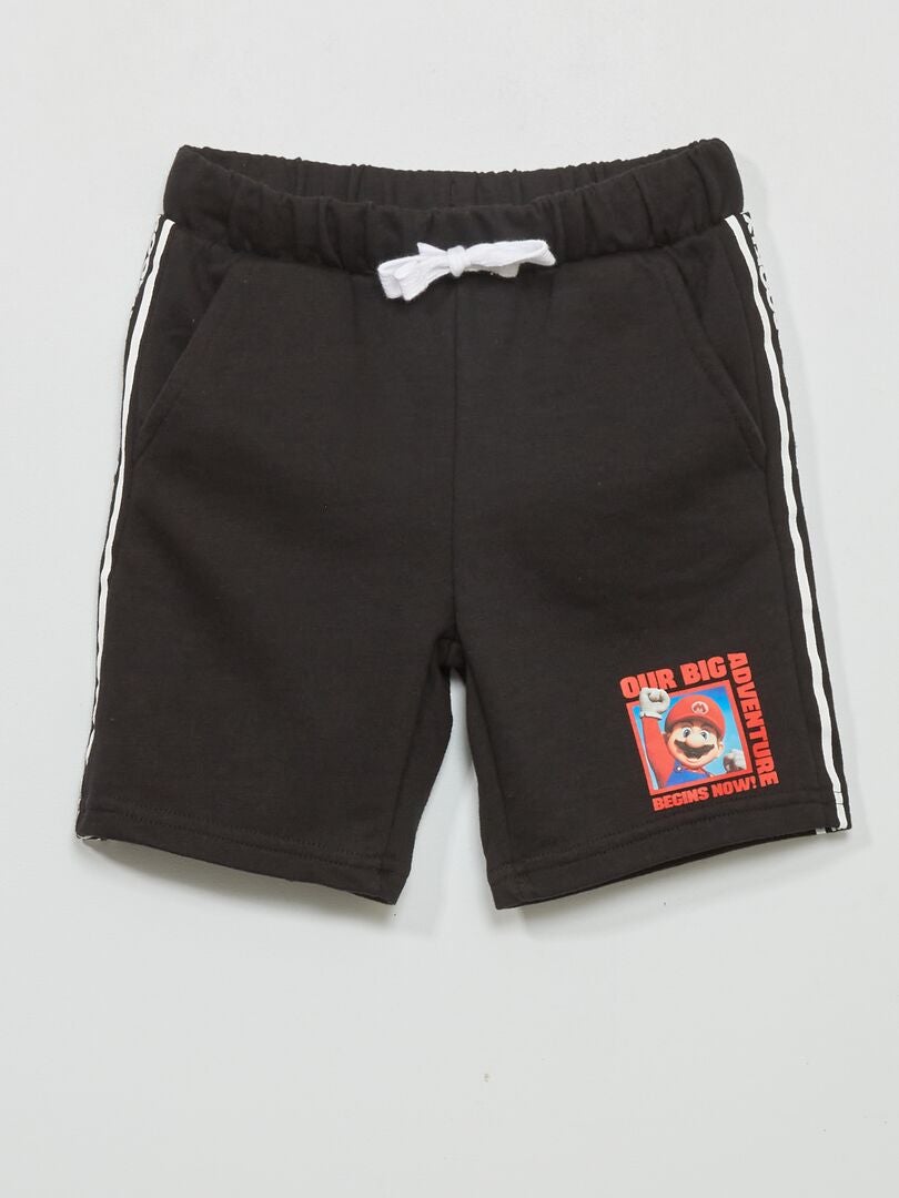 Pantalón corto de chándal 'Mario bros' Negro - Kiabi