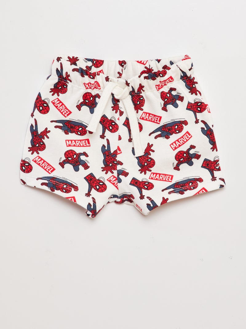 Pantalón corto de chándal 'Spider-Man' BLANCO - Kiabi