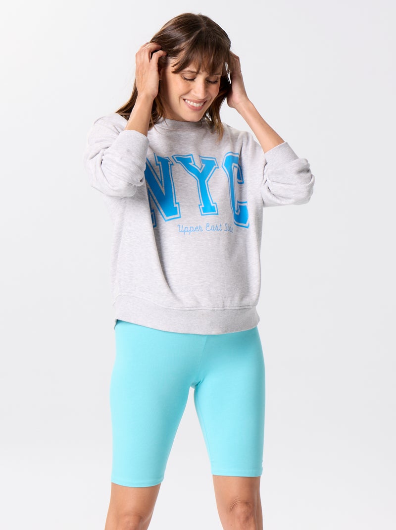 Pantalón corto de ciclista premamá Azul - Kiabi