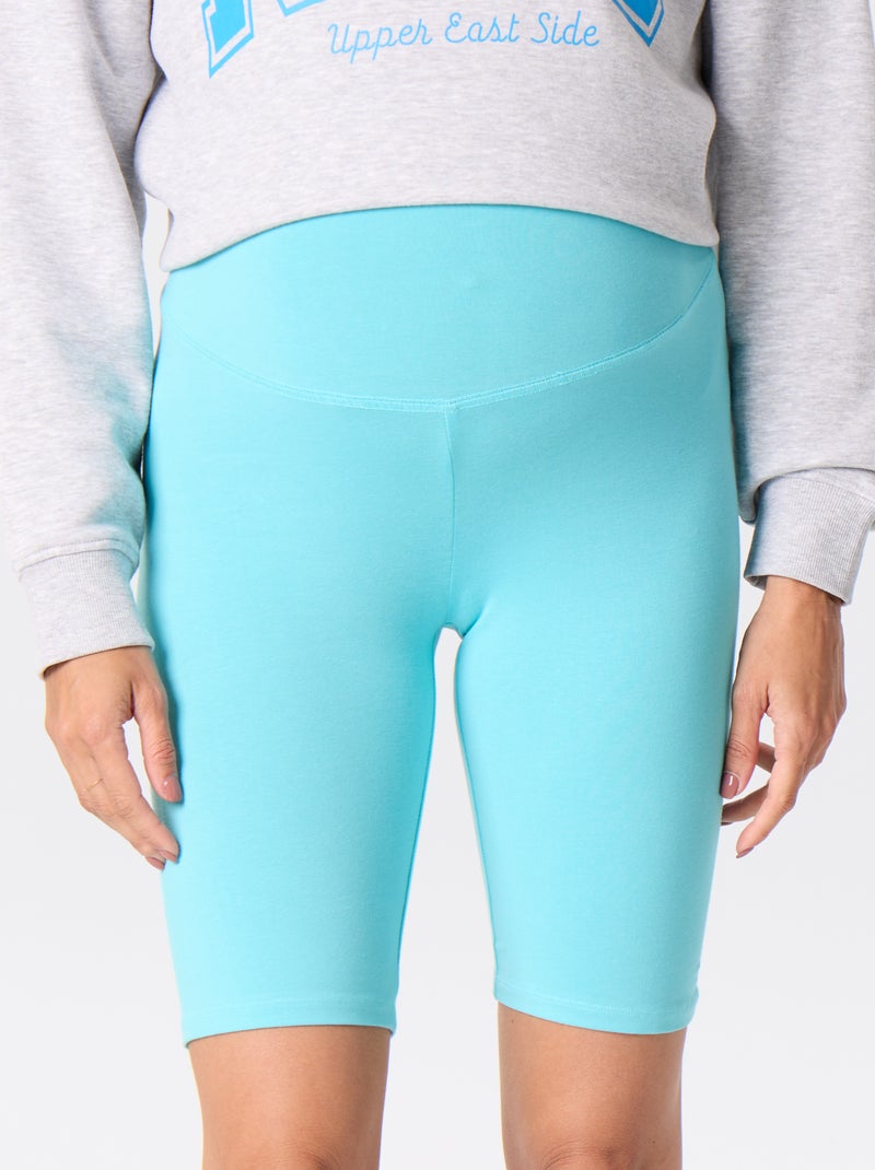 Pantalón corto de ciclista premamá Azul - Kiabi