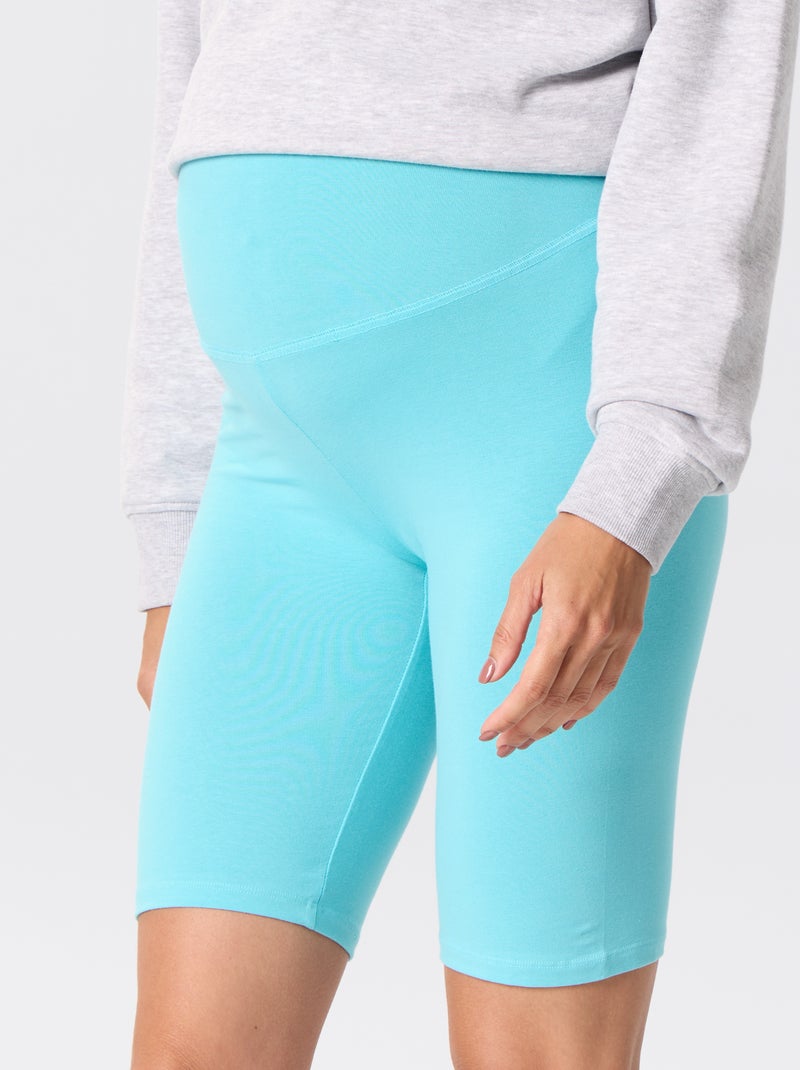 Pantalón corto de ciclista premamá Azul - Kiabi