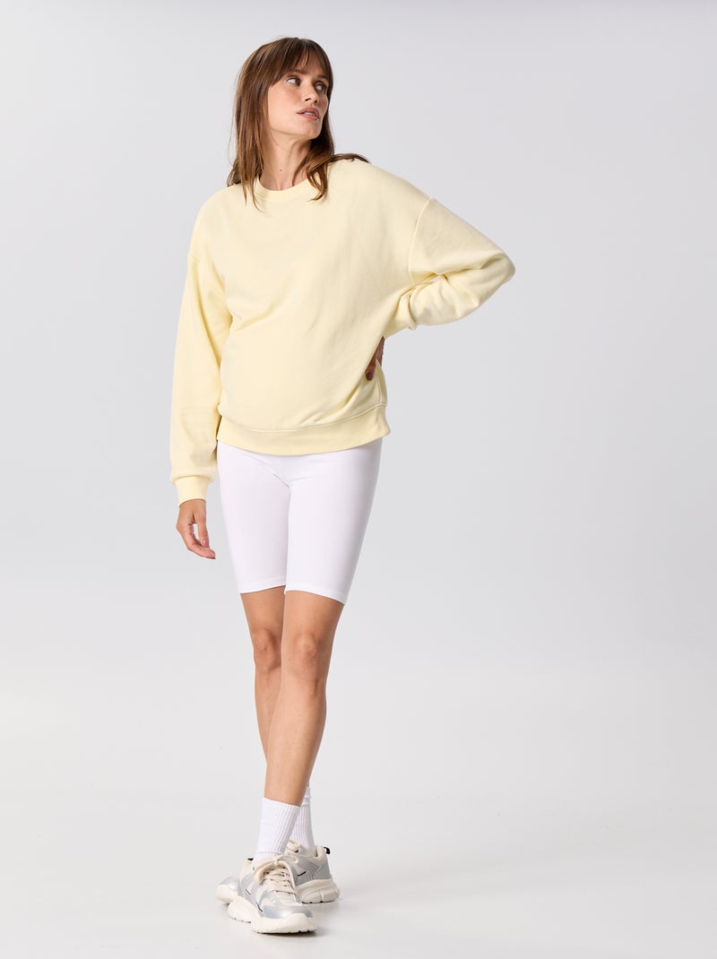 Pantalón corto de ciclista premamá Blanco - Kiabi