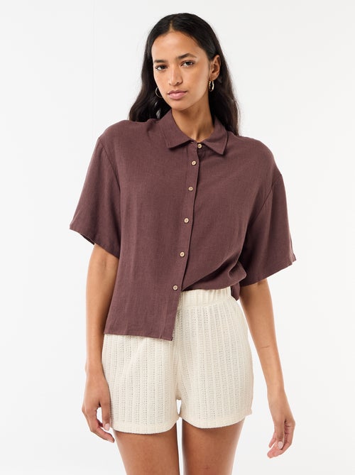 Pantalón corto de croché - Kiabi