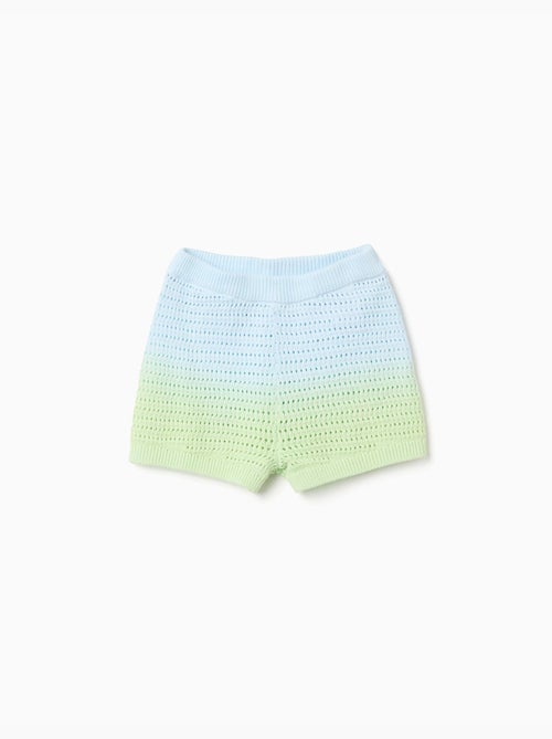 Pantalón corto de croché con efecto degradado - Kiabi Pantalón corto de croché con efecto degradado - Kiabi