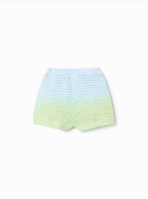 Pantalón corto de croché con efecto degradado - Kiabi Pantalón corto de croché con efecto degradado - Kiabi