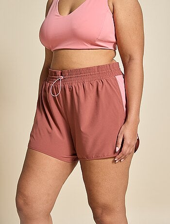 Pantalón corto de deporte color block - (ekstract)