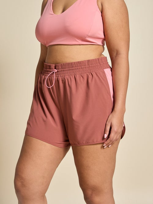 Pantalón corto de deporte color block - (ekstract) - Kiabi