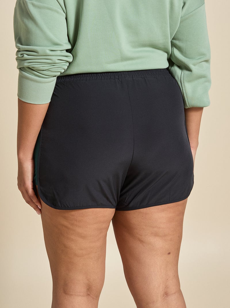 Pantalón corto de deporte color block - (ekstract) Negro - Kiabi