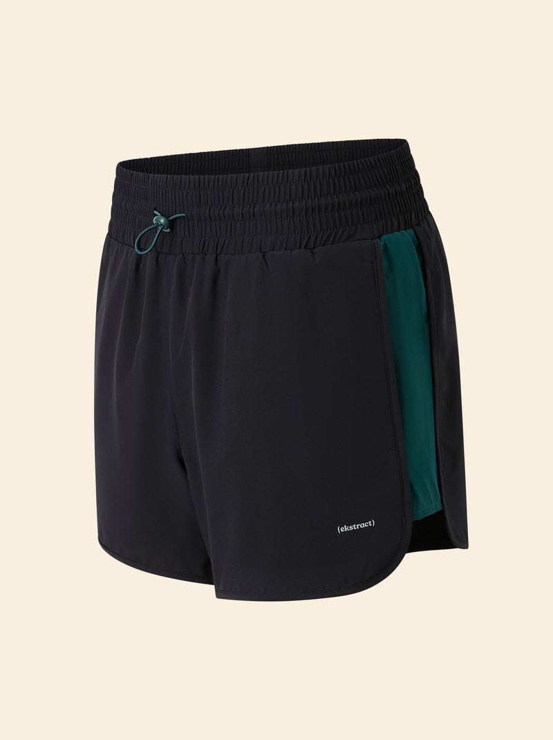 Pantalón corto de deporte color block - (ekstract) Negro - Kiabi