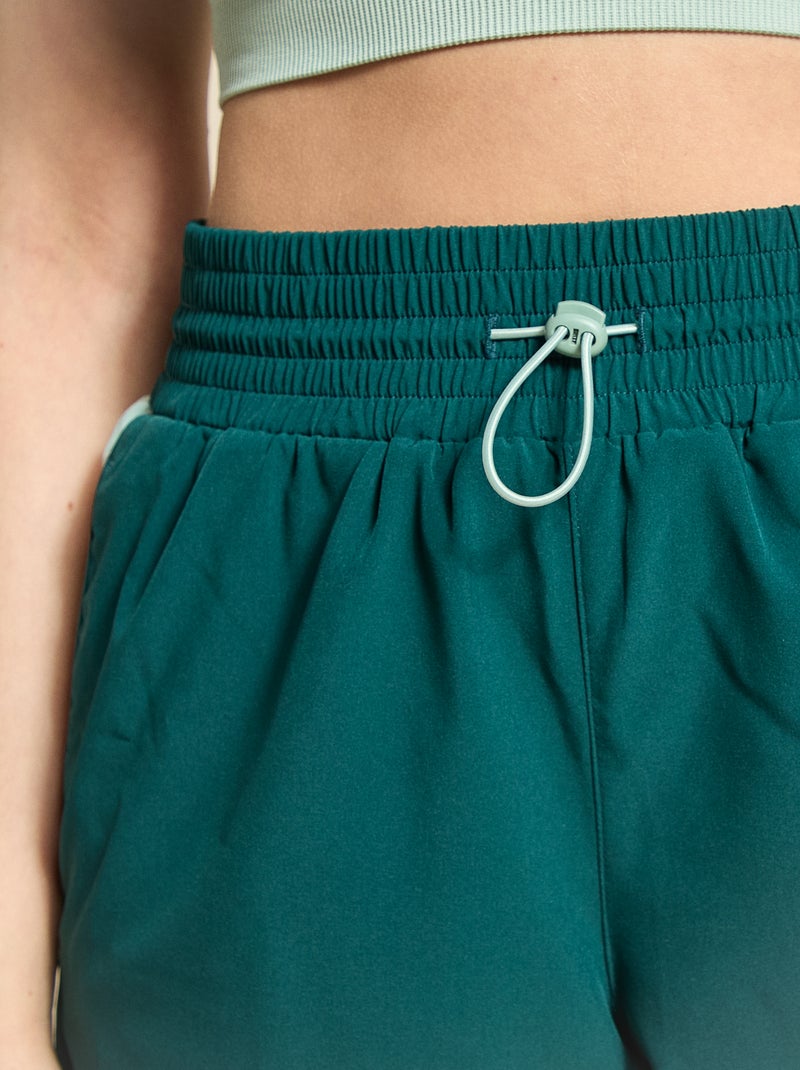 Pantalón corto de deporte color block - (ekstract) Verde - Kiabi