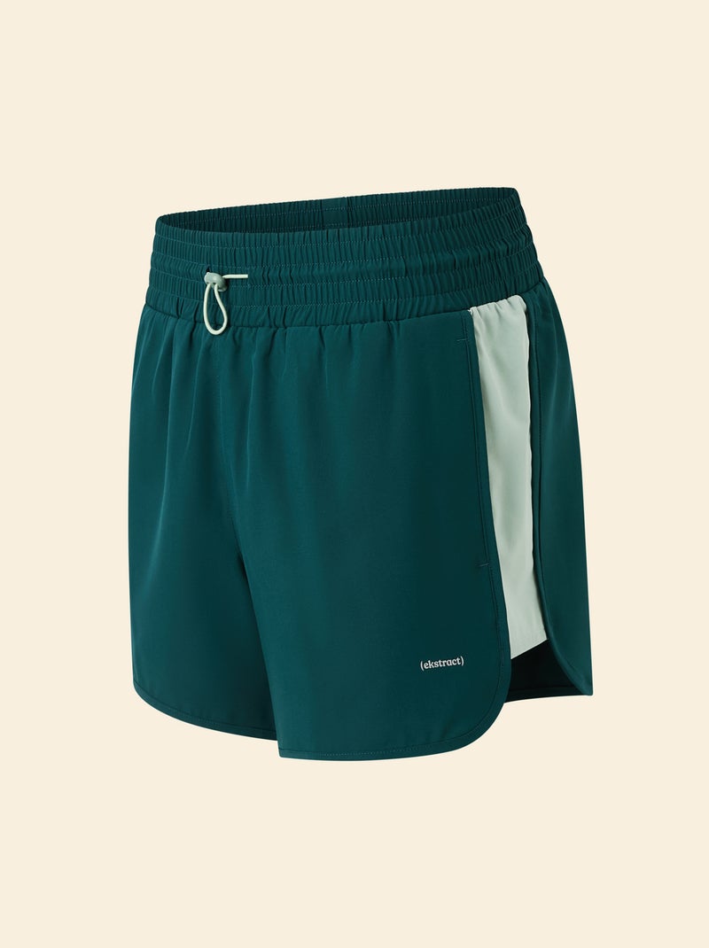 Pantalón corto de deporte color block - (ekstract) Verde - Kiabi