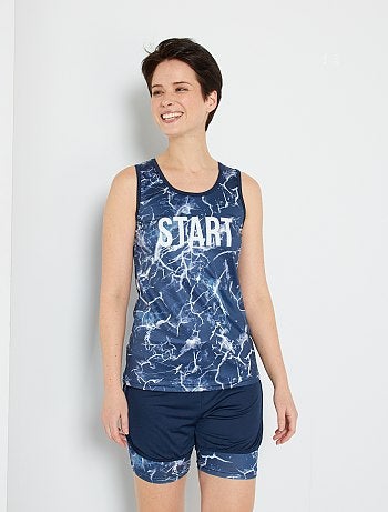 Short de deporte Mujer | azul | Kiabi