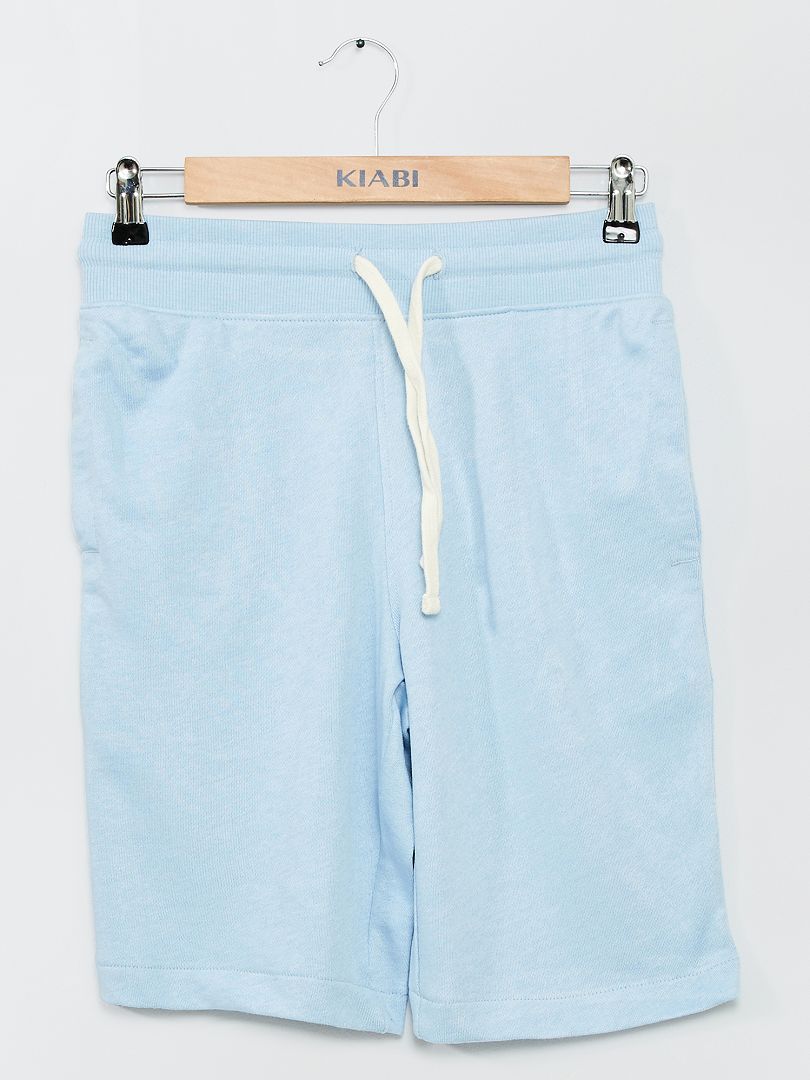 Pantalón corto de felpa AZUL - Kiabi