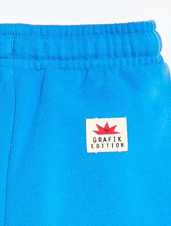 Pantalón corto de felpa con estampado
