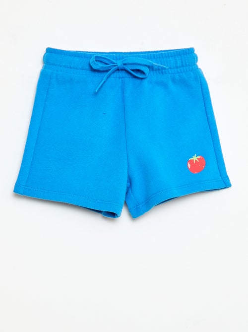 Pantalón corto de felpa con estampado - Kiabi